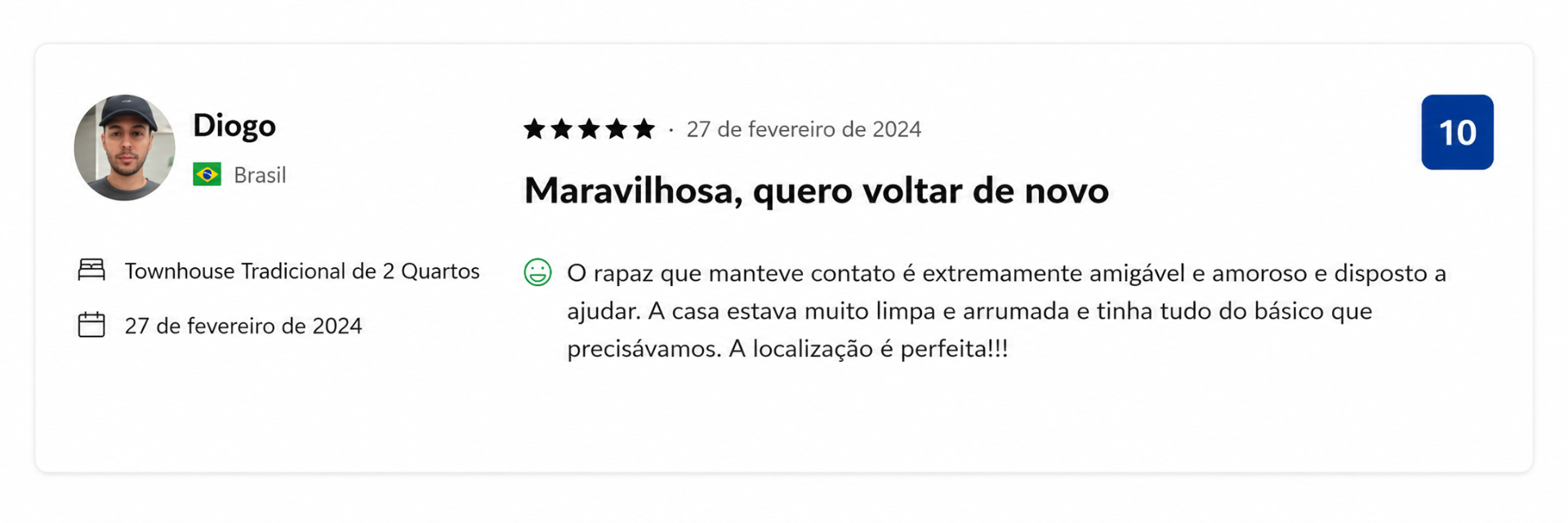 Avaliação Booking de Diogo